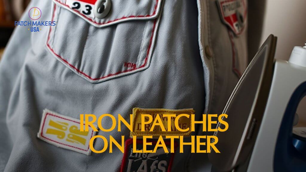 iron Patches on Leather